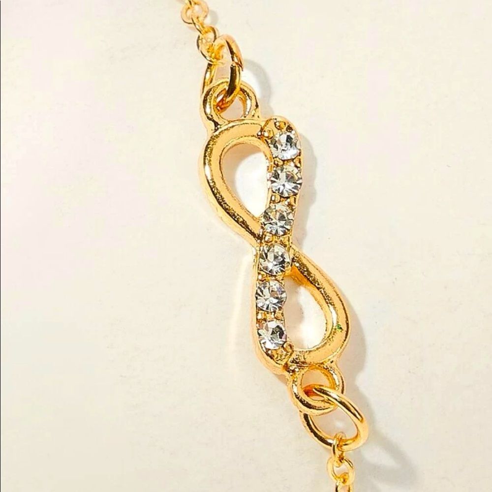 14k gold tone Infinity bracelet ✨